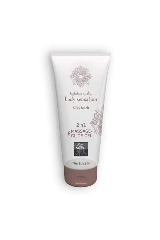 LUBRIFICANTE E GEL DE MASSAGEM 2 EM 1 SILKY TOUCH SHIATSU™ 200ML