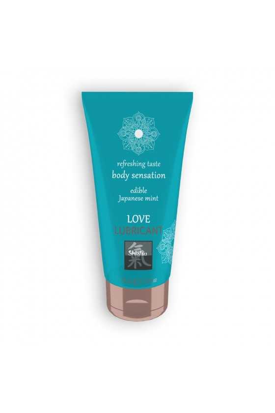 LUBRIFICANTE BEIJÁVEL LOVE LUBRICANT COM SABOR A MENTA JAPONESA SHIATSU™ 75ML