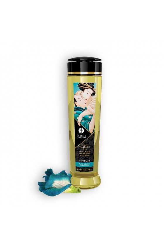 ÓLEO DE MASSAGEM SHUNGA SENSUAL ISLAND BLOSSOMS 240ML