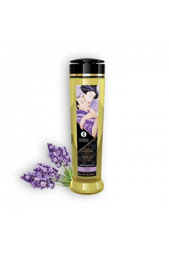 ÓLEO DE MASSAGEM SHUNGA SENSATION LAVANDA 240ML
