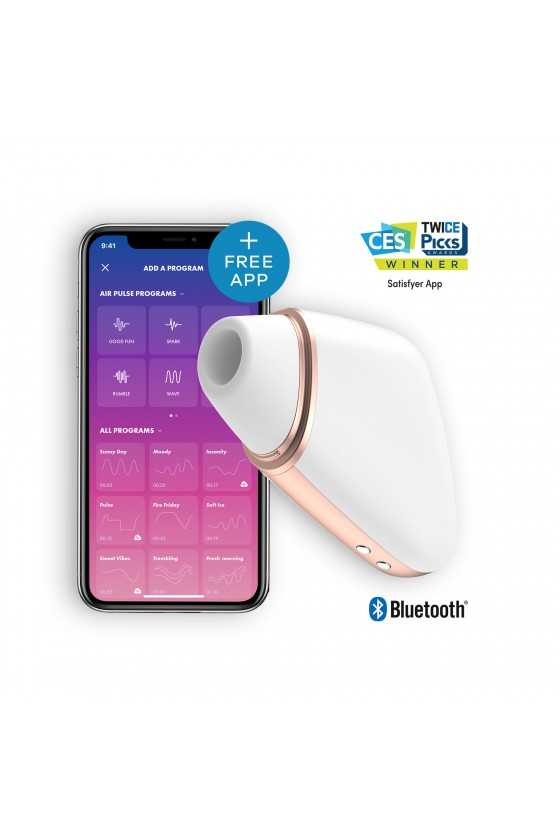ESTIMULADOR LOVE TRIANGLE COM APP SATISFYER BRANCO