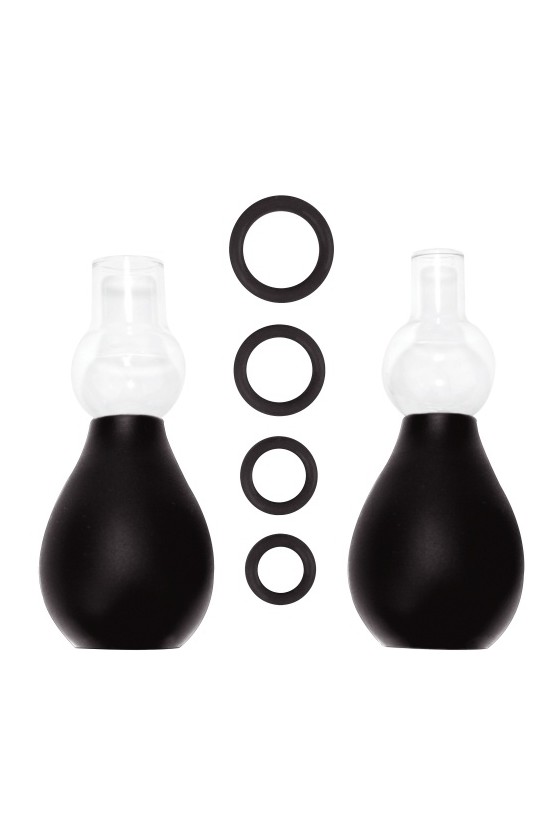 KIT SUGADOR DE MAMILOS OUCH! NIPPLE ERECTOR SET PRETO