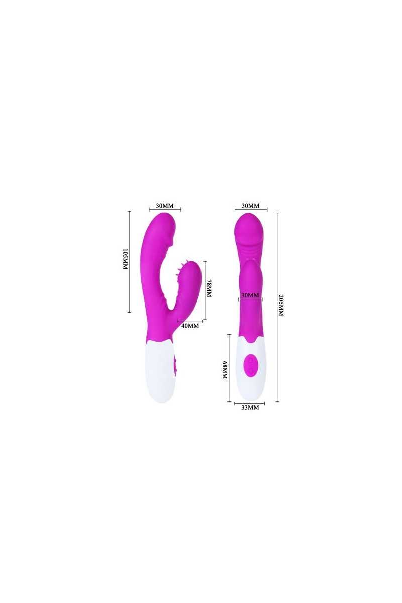 VIBRADOR PRETTY LOVE FLIRTATION - ANDRE VIBRATOR WITH CLIT STIMULATION