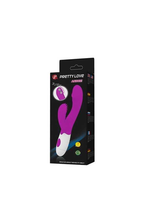 VIBRADOR PRETTY LOVE FLIRTATION - ANDRE VIBRATOR WITH CLIT STIMULATION
