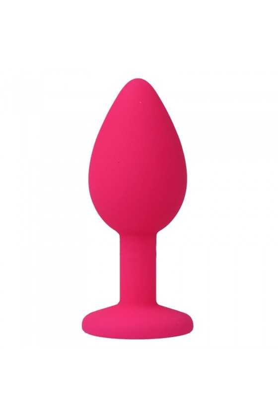 Plug anal shelki s intense rosa