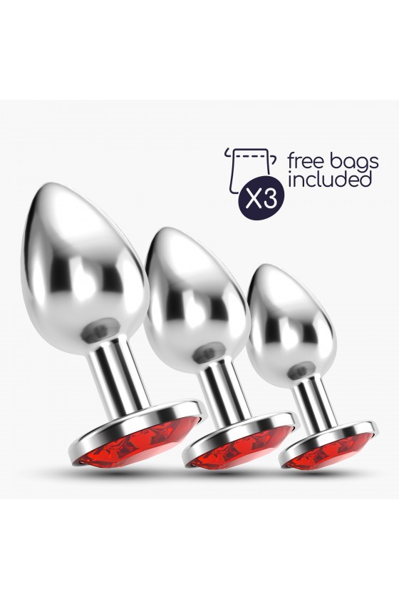 ANAL TRAIN TRIO BIJOU VERMELHO CRUSHIOUS COM BOLSAS INDIVIDUAIS GRÁTIS