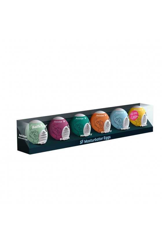 PACK DE 6 MASTURBADOR MASTURBATOR EGG SATISFYER
