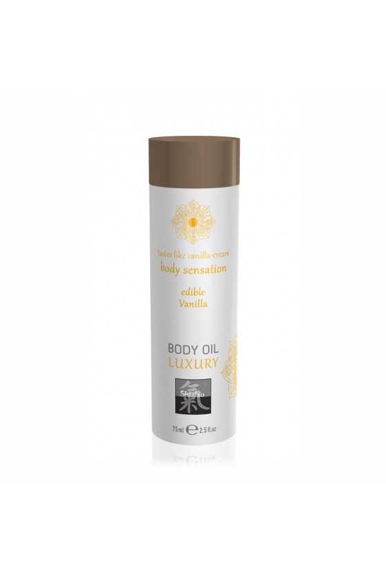 ÓLEO DE MASSAGEM BEIJÁVEL LUXURY BODY OIL DE BAUNILHA SHIATSU™ 75ML