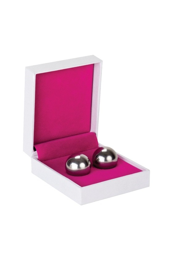 BOLAS VAGINAIS BEN WA BALLS MEDIUM WEIGHT PRATEADAS 
