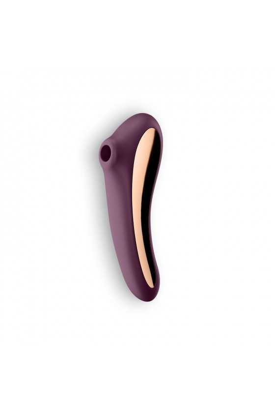 VIBRADOR DUAL KISS SATISFYER BORDEAUX