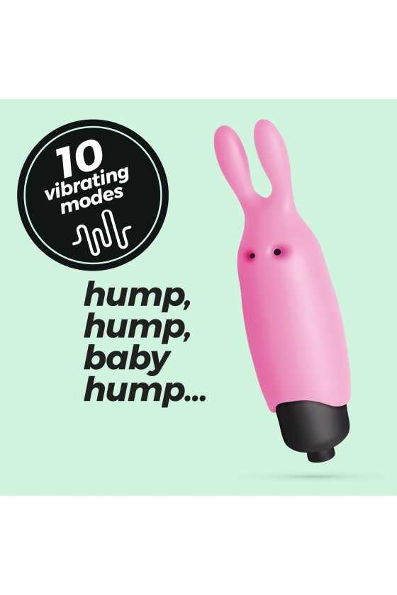 O-PET COELHO COM BALA DE 10 VIBRAÇÕES ROSA PASTEL CRUSHIOUS