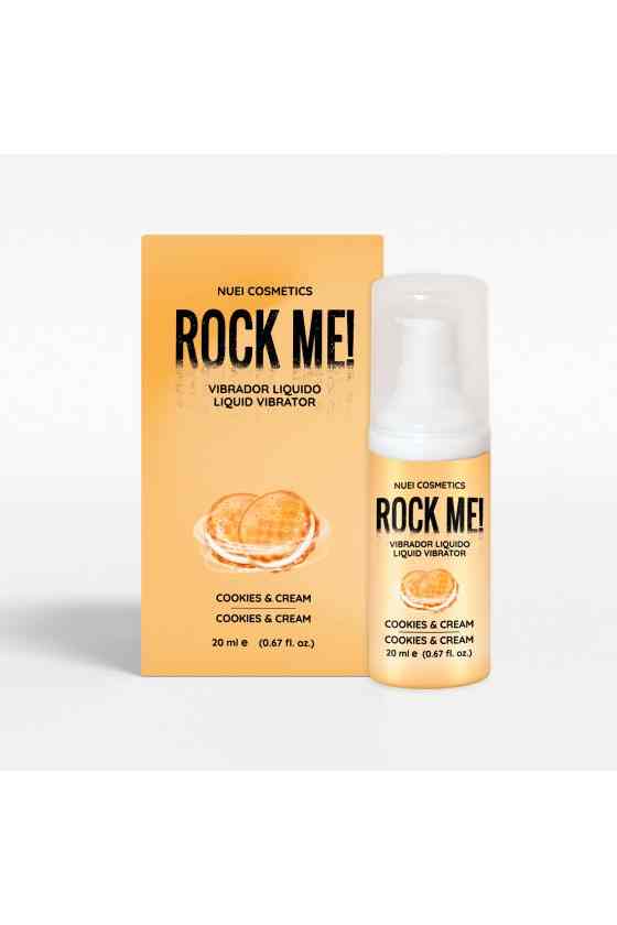 ROCK ME! VIBRADOR LÍQUIDO BISCOITO E NATA 20 ML NUEI