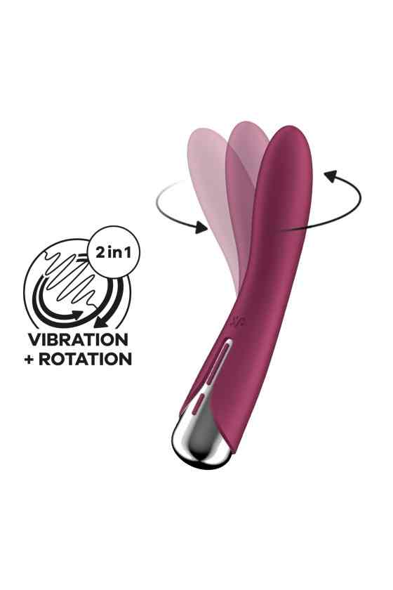 VIBRADOR SPINNING VIBE 1 VERMELHO SATISFYER