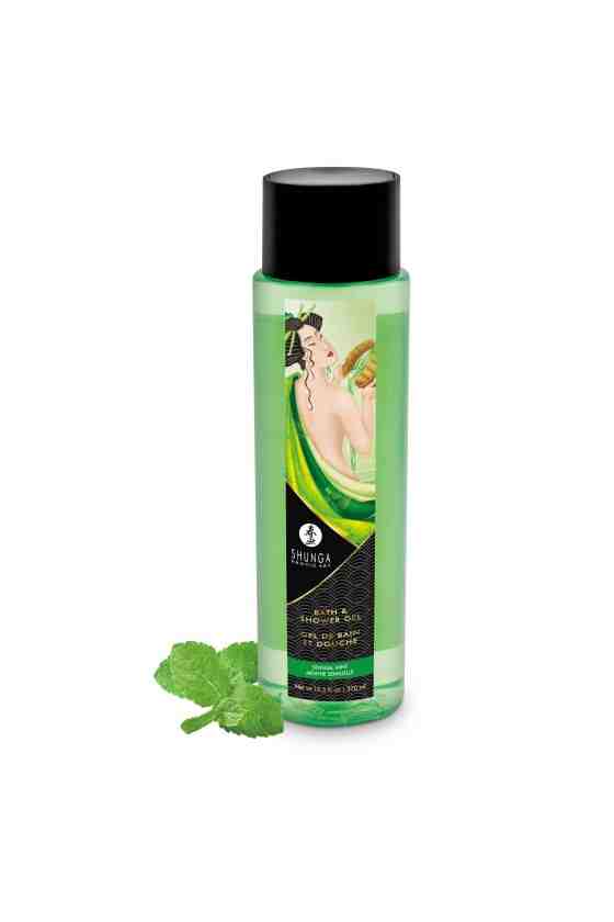 GEL DE DUCHE E BANHO - MENTA SENSUAL - 12.5 FL OZ / 370 ML - SHUNGA EROTIC ART