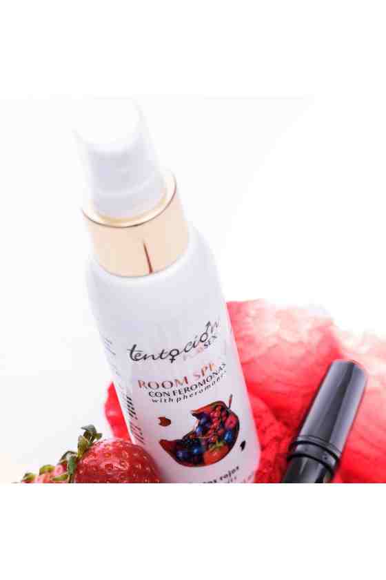AMBIENTADOR COM FEROMONAS AROMA FRUTOS VERMELHOS 100ML TENTACIÓN PLAY SEX