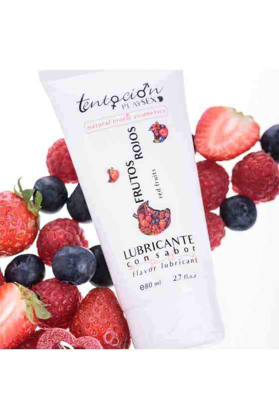 LUBRIFICANTE COM SABOR A FRUTOS VERMELHOS 80ML TENTACIÓN PLAY SEX