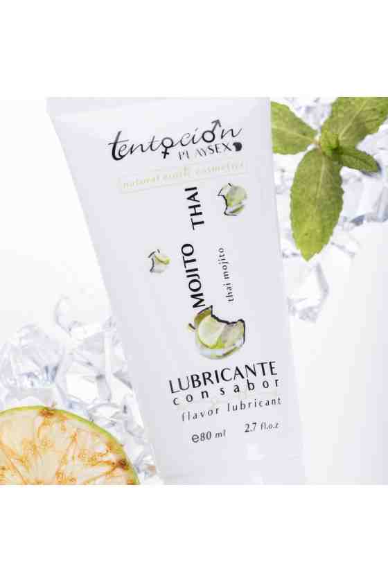 LUBRIFICANTE COM SABOR A MOJITO THAI 80ML TENTACIÓN PLAY SEX