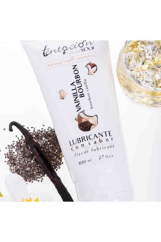 LUBRIFICANTE COM SABOR A BOURBON DE BAUNILHA 80ML TENTACIÓN PLAY SEX