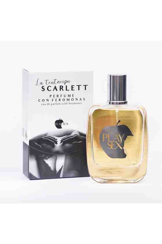 PERFUME COM FEROMONAS SCARLETT PARA ELA 50ML TENTACIÓN PLAY SEX