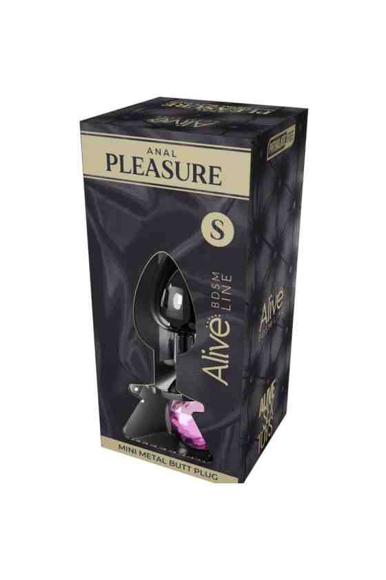 ALIVE - ANAL PLEASURE MINI PLUG METAL PINK SIZE S
