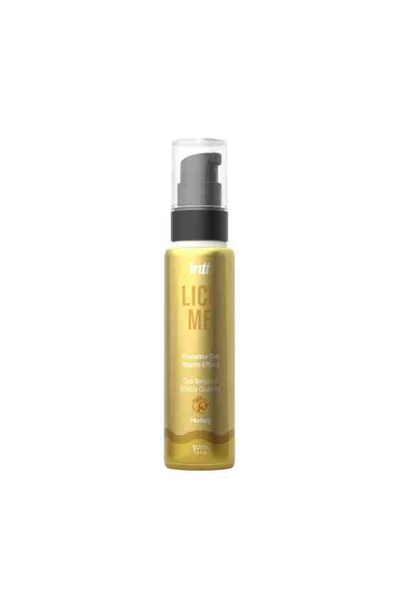 GEL BEIJÁVEL COM EFEITO CALOR E SABOR A MEL LICK ME INTT 50ML