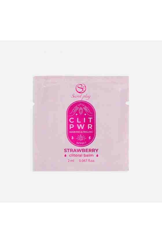 SAQUETA CLIT PWR - BÁLSAMO PARA CLÍTORIS DE MORANGO 2ML SECRET PLAY