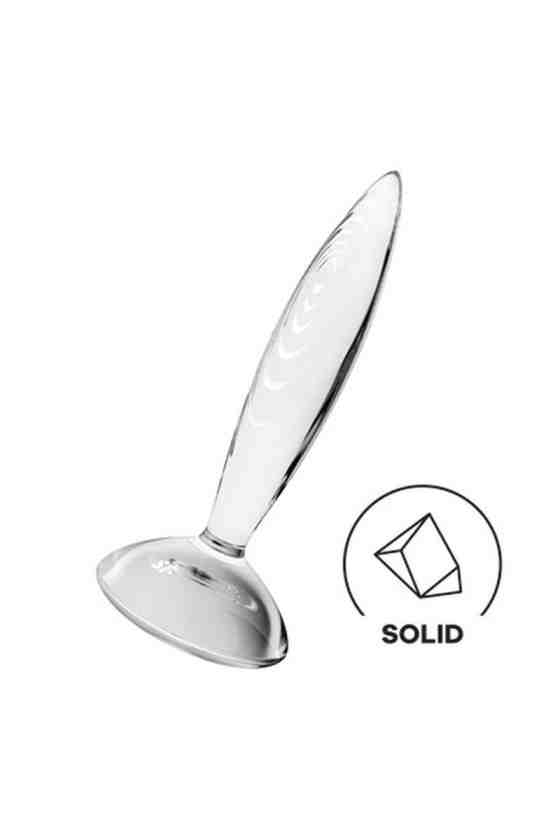 DILDO DE VIDRO SPARKLING CRYSTAL TRANSPARENTE SATISFYER