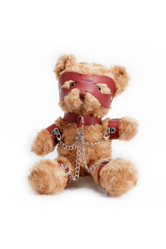 URSO DE PELÚCIA BONDAGE CRUSHITO VERMELHO 31CM CRUSHIOUS
