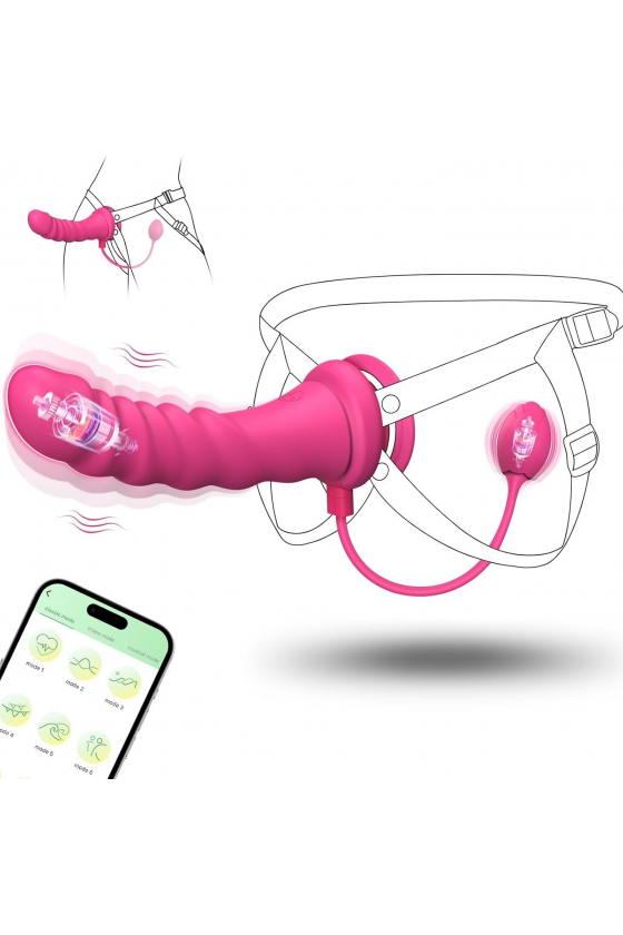 STRAP ON COM VIBRAÇÃO,...