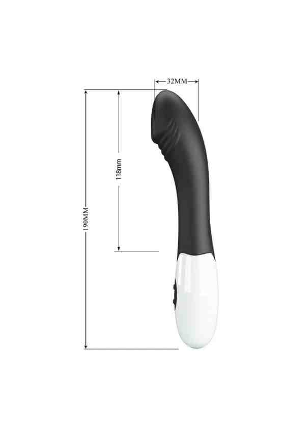 PRETTY LOVE - VIBRADOR ELEMENTAL PARA PONTO G - 30 MODOS - PRETO