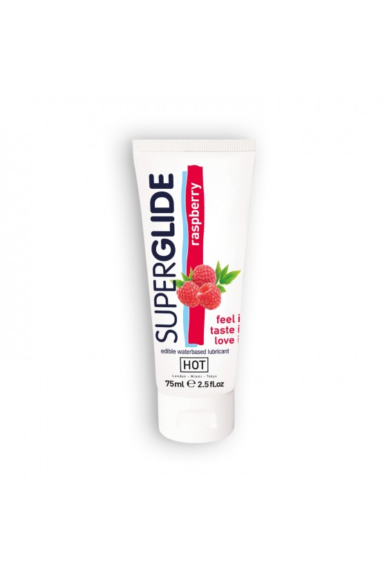 LUBRIFICANTE COMESTÍVEL HOT™ SUPERGLIDE FRAMBOESA 75ML